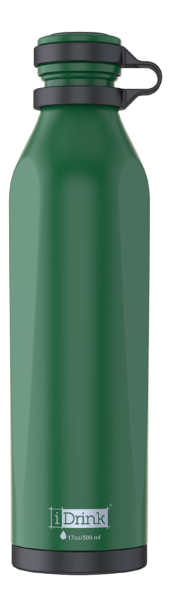 botella personalizable verde oscura