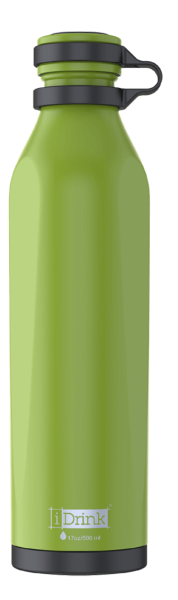 botella personalizable verde